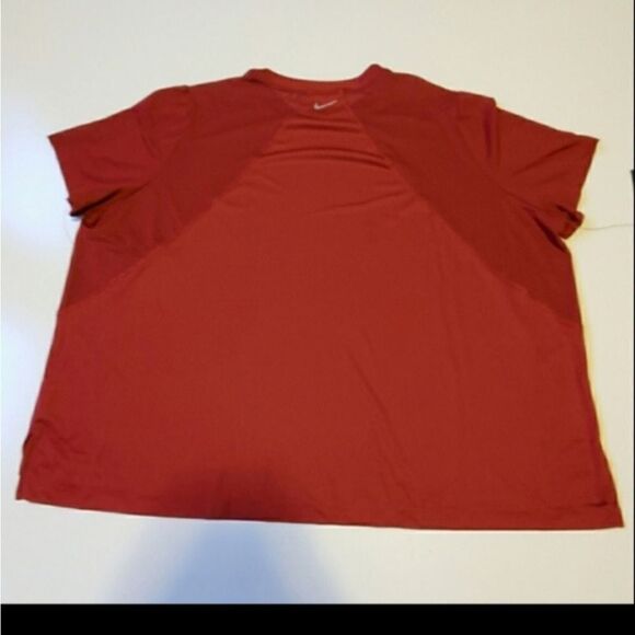 3X NEW NIKE DRI-FIT CREW NECK BRICK RED TECH short sleeve shirt TOP 3 X 3XL NWT - Picture 6 of 6